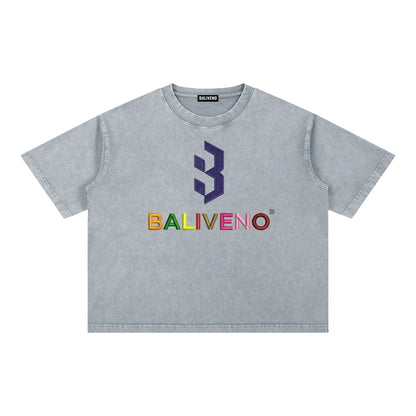 Mineral Wash Boxy Cotton T-Shirt