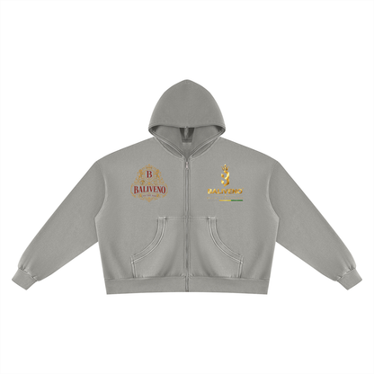 Baliveno Unisex Vintage Wash Fleece Boxy Hoodie