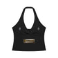 Baliveno Women’s Ruched Halter Yoga Tank Top