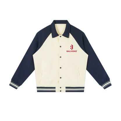 Baliveno Contrast Raglan Sleeve Baseball Jacket