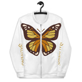 Life Is LikeLife Is Like Butterfly Bomber JacketElevate your style game with our vibrant Life Is Like Butterfly Bomber Jacket, designed to add a splash of color and personality to your wardrobe. Whether you wear i[Bal]