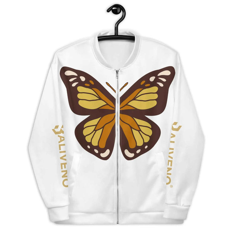 Life Is LikeLife Is Like Butterfly Bomber JacketElevate your style game with our vibrant Life Is Like Butterfly Bomber Jacket, designed to add a splash of color and personality to your wardrobe. Whether you wear i[Bal]