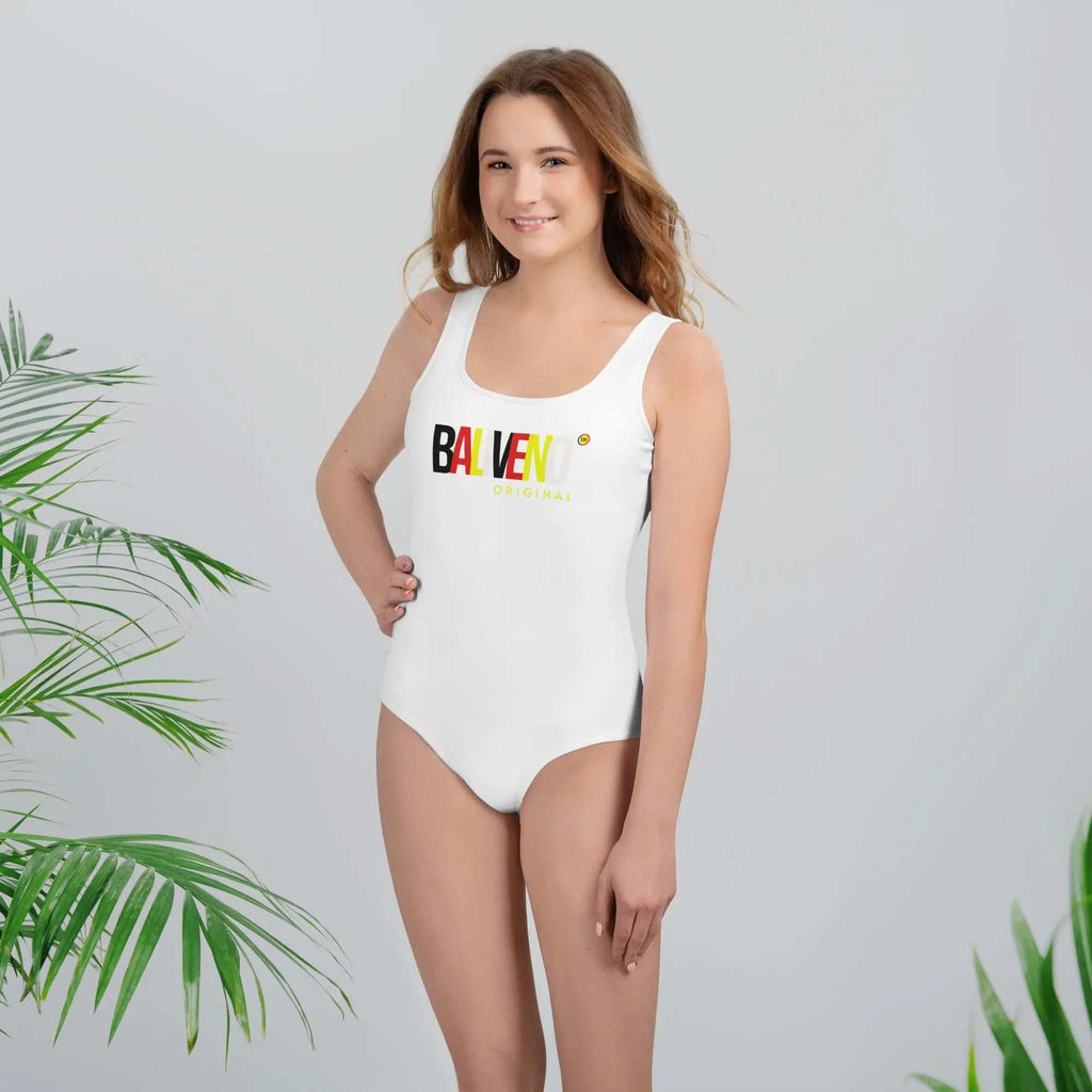 Baliveno Youth Printed One-Piece Polyester SwimsuitBaliveno Youth Printed One-Piece Polyester SwimsuitWhat are the things you're looking for in a youth swimsuit? Comfortable fit? Check. Elastic and soft fabric? Check. Lovely print? Check. As you can see, this girls' [Bal]