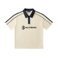 Contrast Collar Short-Sleeve Polo Shirt