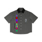 Baliveno Color Block Unisex Striped Boxy Contrast Collar Shirt