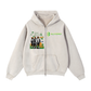 Baliveno Zip-Through Boxy Fleece Hoodie