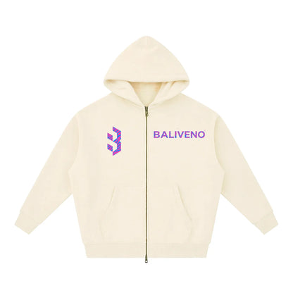 Baliveno Essential Unisex Oversized Fleece Boxy Hoodie Thick Warm