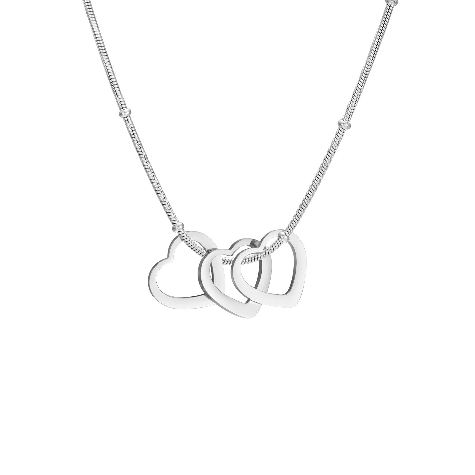 Baliveno Heart-shaped Light Plate Necklace