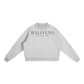 Baliveno Minimalist Essential Fleece Mock-Neck Crew Sweatshirt