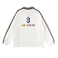 Contrast Striped Lapel Collar Sweatshirt