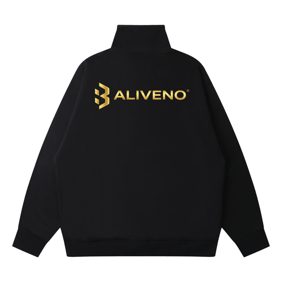 Quarter-Zip Drop Shoulder Sweatshirt