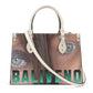 Baliveno Luxury leather Handbag With Shoulder Strap.Baliveno Luxury leather Handbag With Shoulder Strap.Crafted with quality vegan PU leather, this printed tote boasts a structured silhouette with dual top handles for a balanced, hands-free carry. A top zipper closure [Bal]