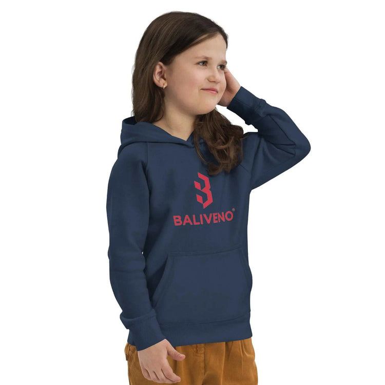 Kids eco hoodieKids eco hoodieIndulge your little one in comfort and style with our premium Kids Eco Hoodie. Crafted with care from a blend of 80% organic cotton and 20% recycled polyester, this [Bal]