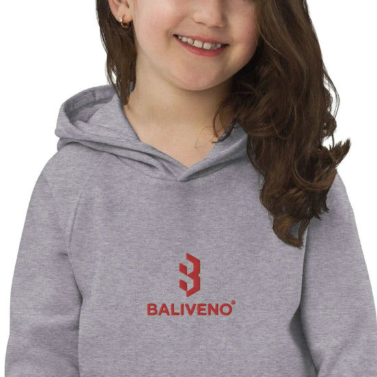 Kids eco hoodieKids eco hoodieIndulge your little one in comfort and style with our premium Kids Eco Hoodie. Crafted with care from a blend of 80% organic cotton and 20% recycled polyester, this [Bal]