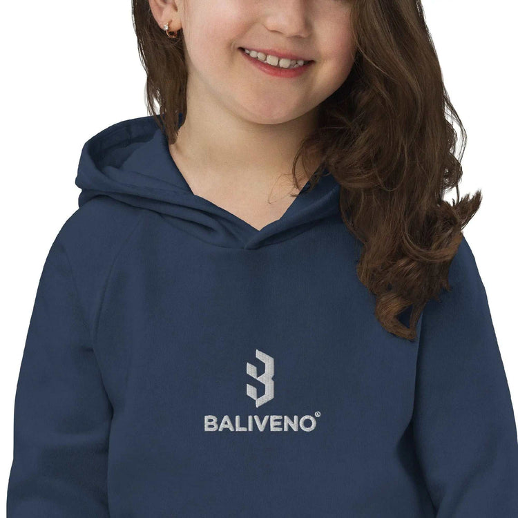 Kids eco hoodieKids eco hoodieIndulge your little one in comfort and style with our premium Kids Eco Hoodie. Crafted with care from a blend of 80% organic cotton and 20% recycled polyester, this [Bal]