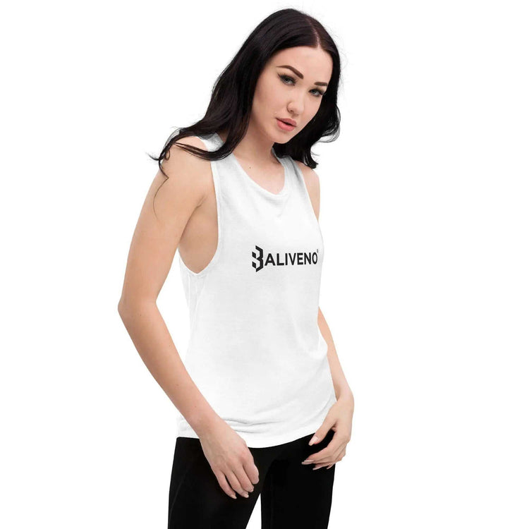 Ladies’ Muscle Tank Ladies’ Muscle TankElevate your casual wardrobe with our effortlessly chic Ladies’ Muscle Tank. Designed for both comfort and style, this tank top features a soft and flowy constructio[Bal]