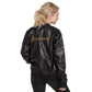 Leather Bomber JacketLeather Bomber JacketElevate your wardrobe with timeless style and sophistication with our Leather Bomber Jacket. Crafted from high-quality 100% PU leather, this classic piece is a must-[Bal]