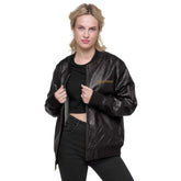 Leather Bomber JacketLeather Bomber JacketElevate your wardrobe with timeless style and sophistication with our Leather Bomber Jacket. Crafted from high-quality 100% PU leather, this classic piece is a must-[Bal]
