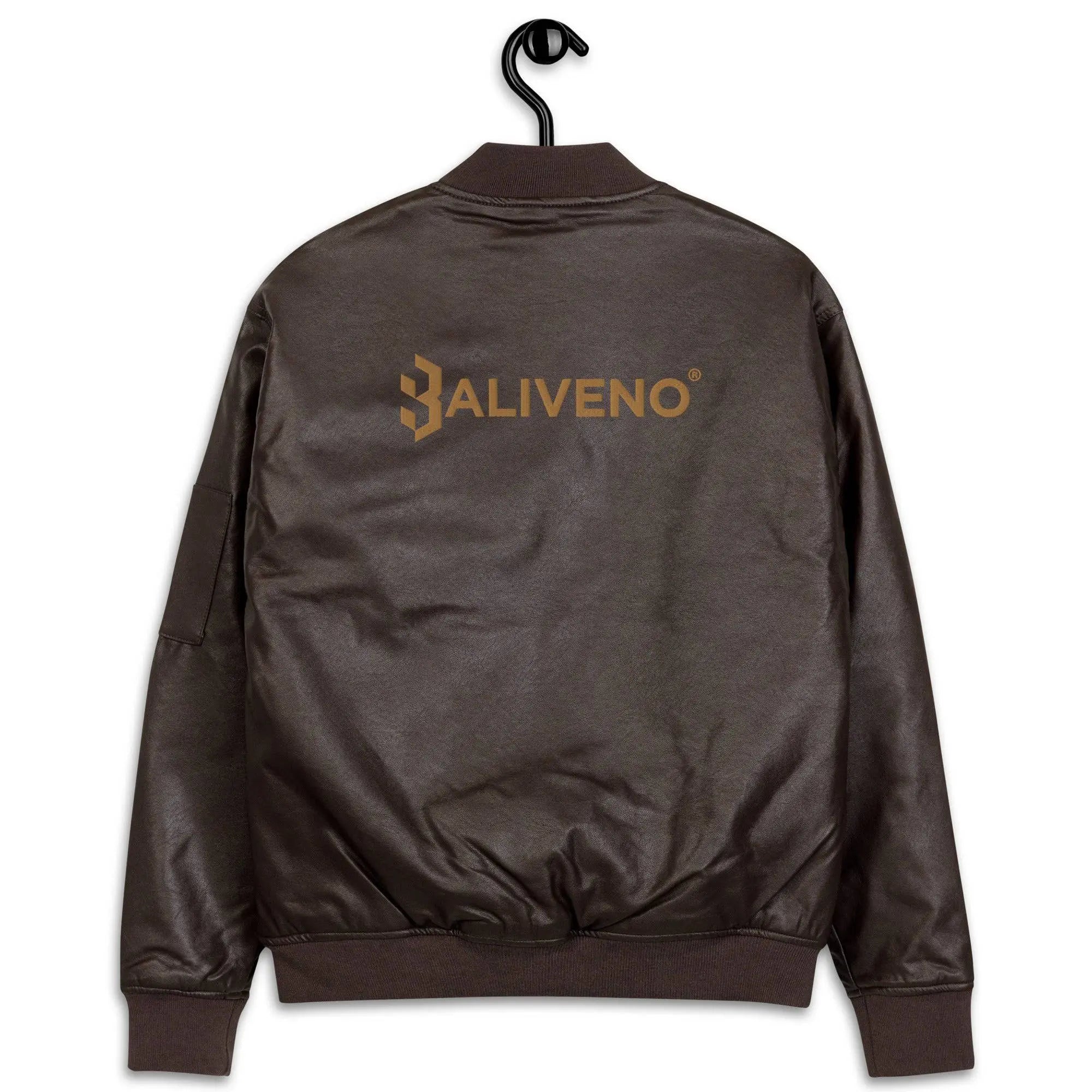 Leather Bomber Jacket - BALIVENO