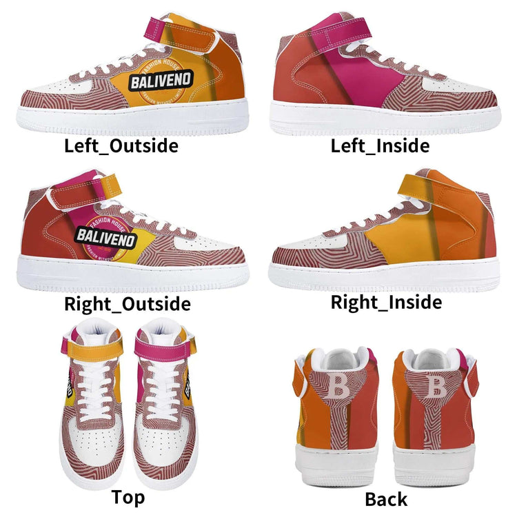 Baliveno MensBaliveno Mens High Top Leather Sneakers limited EditionElevate your footwear game with the Baliveno Men&