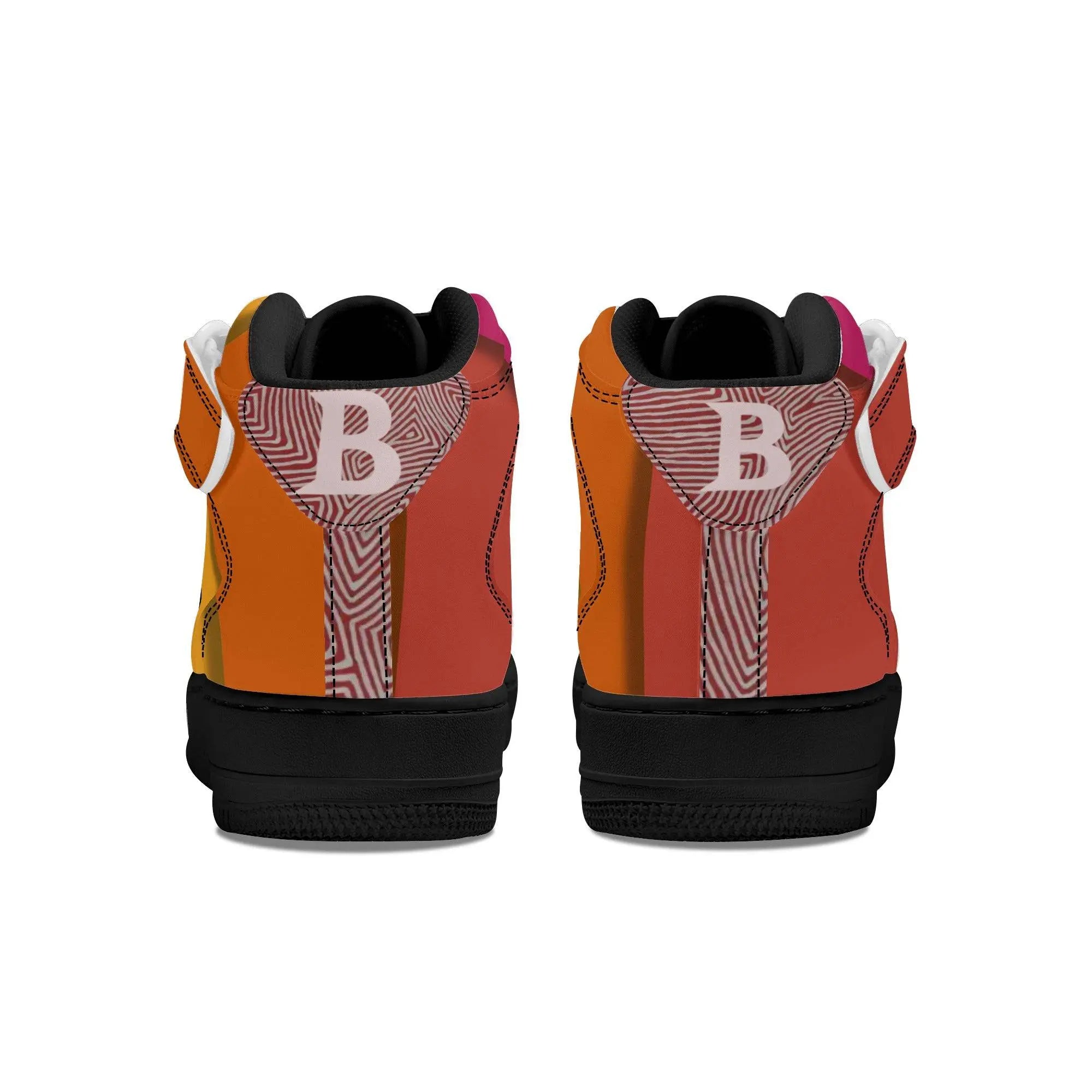 Baliveno Mens High Top Leather Sneakers limited Edition - BALIVENO