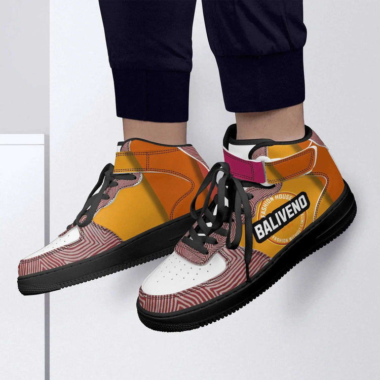 Baliveno MensBaliveno Mens High Top Leather Sneakers limited EditionElevate your footwear game with the Baliveno Men&
