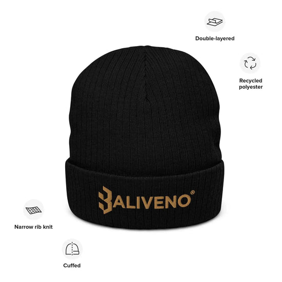 Baliveno Ribbed knitBaliveno Ribbed knit beanieMake a statement and set your own trends with the Baliveno Ribbed Knit Beanie – your go-to accessory for all seasons, not just the cold weather.
Crafted from a blend[Bal]