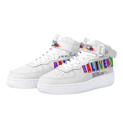 Baliveno UnisexBaliveno Unisex High Top Leather Sneakers* Custom all-over printed shoes with lace-up and velcro closure construction for a snug fit.* Made of high-quality eco-friendly PU upper to keep your shoes clean, wa[Bal]