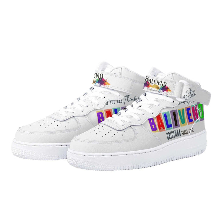 Baliveno UnisexBaliveno Unisex High Top Leather Sneakers* Custom all-over printed shoes with lace-up and velcro closure construction for a snug fit.* Made of high-quality eco-friendly PU upper to keep your shoes clean, wa[Bal]