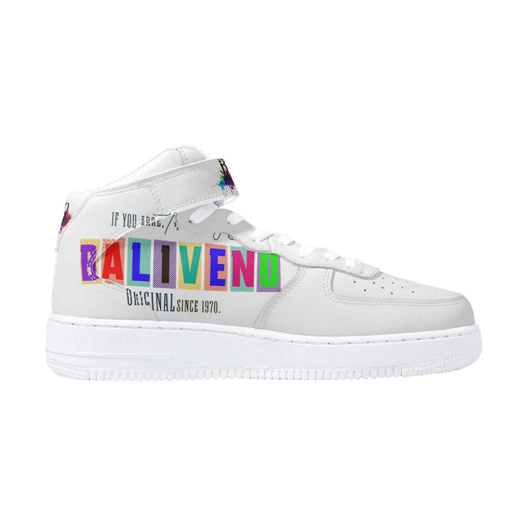 Baliveno UnisexBaliveno Unisex High Top Leather Sneakers* Custom all-over printed shoes with lace-up and velcro closure construction for a snug fit.* Made of high-quality eco-friendly PU upper to keep your shoes clean, wa[Bal]