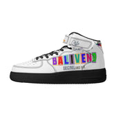 Baliveno UnisexBaliveno Unisex High Top Leather Sneakers* Custom all-over printed shoes with lace-up and velcro closure construction for a snug fit.* Made of high-quality eco-friendly PU upper to keep your shoes clean, wa[Bal]