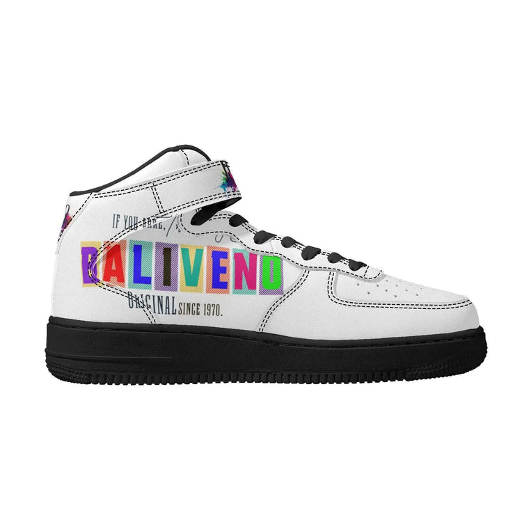 Baliveno UnisexBaliveno Unisex High Top Leather Sneakers* Custom all-over printed shoes with lace-up and velcro closure construction for a snug fit.* Made of high-quality eco-friendly PU upper to keep your shoes clean, wa[Bal]