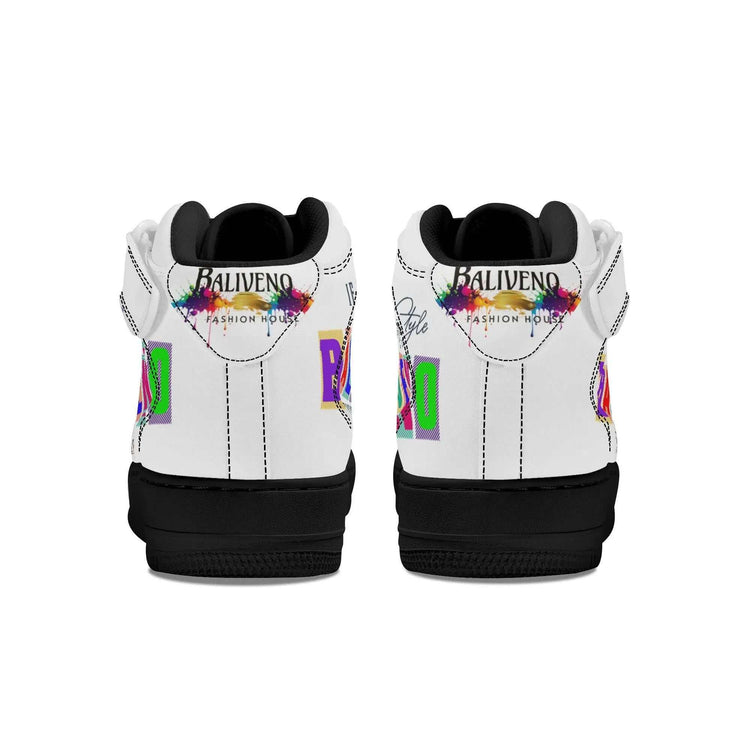 Baliveno UnisexBaliveno Unisex High Top Leather Sneakers* Custom all-over printed shoes with lace-up and velcro closure construction for a snug fit.* Made of high-quality eco-friendly PU upper to keep your shoes clean, wa[Bal]