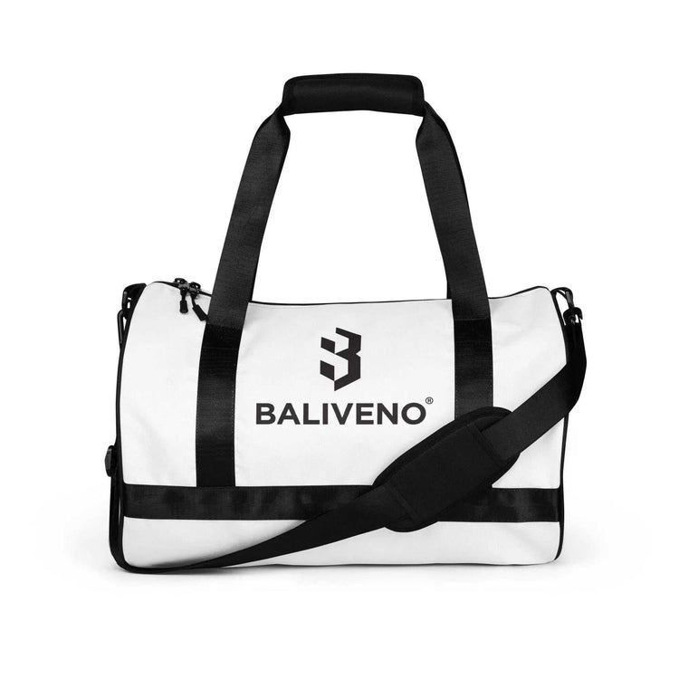 All-over Print Gym BagAll-over print gym bagPump up your workout style with the All-Over Print Gym Bag. This 100% polyester duffel features a bold, eye-catching allover print design that will turn heads at the[Bal]