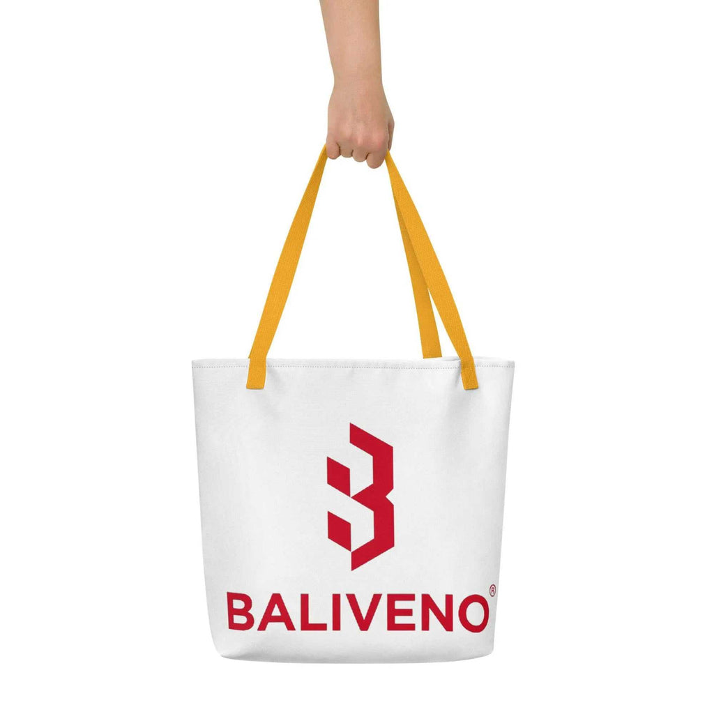 All-Over Print LargeAll-Over Print Large Tote BagPack all your beach essentials in style with the vibrant All-Over Print Large Tote Bag. This trendy 100% polyester beach bag features a bold, eye-catching allover pa[Bal]