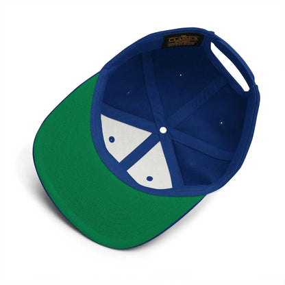 Snapback HatSnapback HatIntroducing our Snapback Hat, a timeless accessory that effortlessly combines classic style with modern comfort. Crafted with a structured fit, flat brim, and full b[Bal]