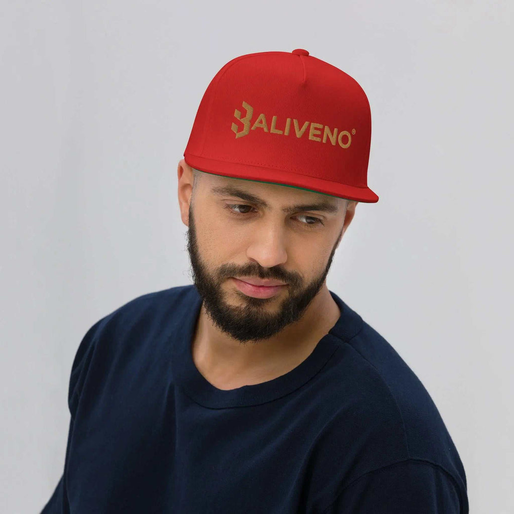 Men Flat Bill CapMen Flat Bill CapElevate your style with our Men's Flat Bill Cap, a timeless classic with a modern twist. Designed for those who appreciate high-profile fits and a pop of color, this[Bal]
