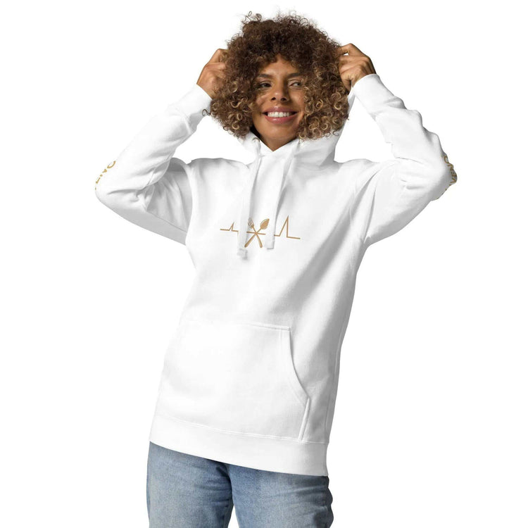 Chef-Heartbeat HoodieChef-Heartbeat HoodieWrap yourself in comfort and style with the Chef-Heartbeat Hoodie – the softest hoodie you&