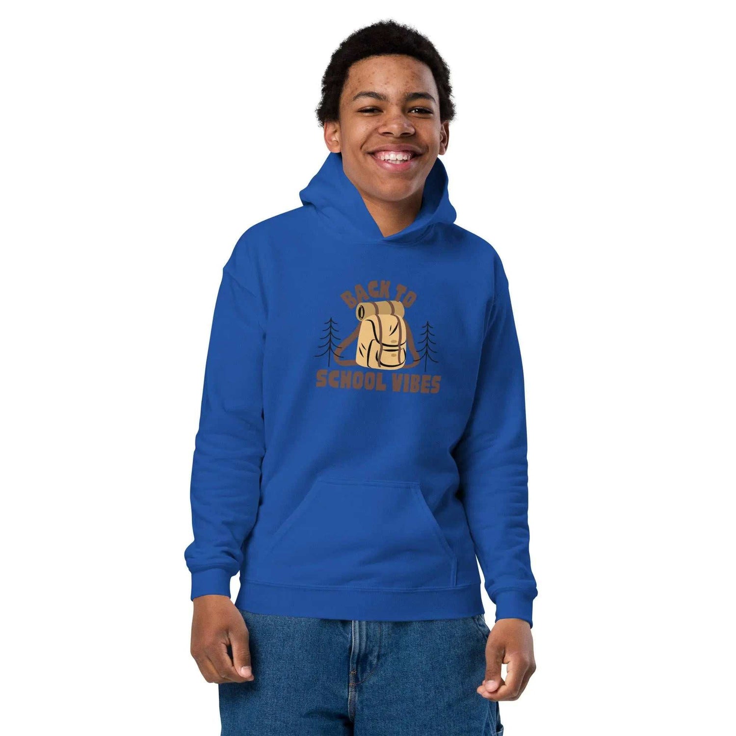 Back To SchoolBack To School Vibes HoodieKeep kids warm and comfortable all school year long with the Back To School Vibes Kids Hoodie. This durable yet soft youth hoodie is built for busy, active children [Bal]