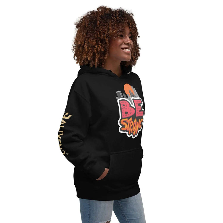 Be Strong HoodieBe Strong HoodieStay motivated and comfortable all year round in the soft Be Strong Cotton Poly Fleece Unisex Pullover Hoodie Sweatshirt. This cozy hooded pullover features an empow[Bal]