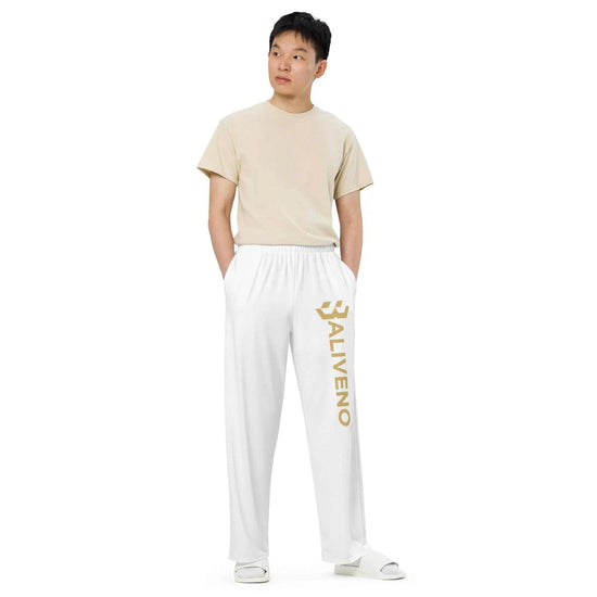 All-over printAll-over print wide-leg pantsUpgrade your loungewear with the trendy All-Over Print Wide-Leg Pants. These stylish knit pants combine the relaxed feel of sweatpants with a fashionable all-over pr[Bal]