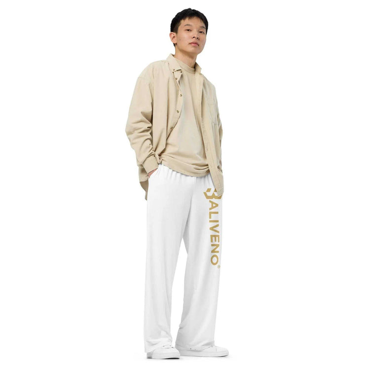 All-over printAll-over print wide-leg pantsUpgrade your loungewear with the trendy All-Over Print Wide-Leg Pants. These stylish knit pants combine the relaxed feel of sweatpants with a fashionable all-over pr[Bal]