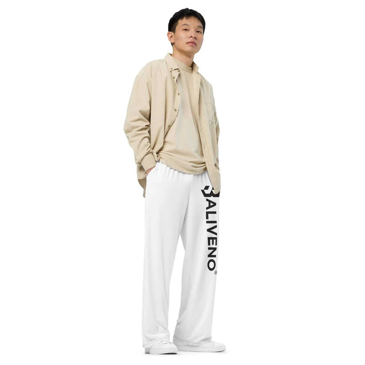 All-over printAll-over print wide-leg pantsUpgrade your loungewear with the trendy All-Over Print Wide-Leg Pants. These stylish knit pants combine the relaxed feel of sweatpants with a fashionable all-over pr[Bal]