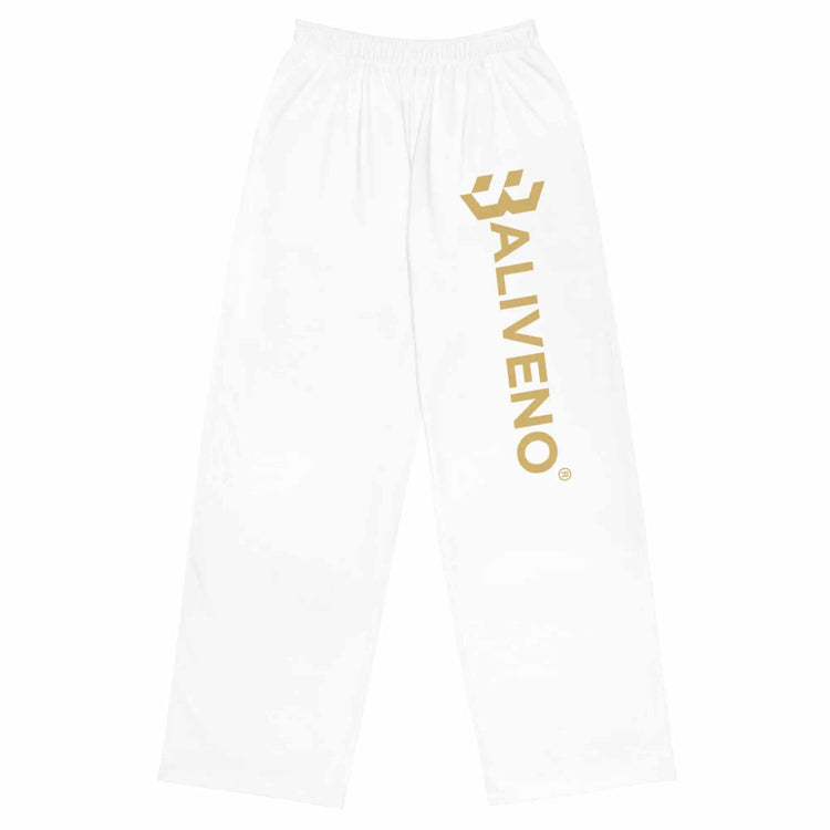 All-over printAll-over print wide-leg pantsUpgrade your loungewear with the trendy All-Over Print Wide-Leg Pants. These stylish knit pants combine the relaxed feel of sweatpants with a fashionable all-over pr[Bal]