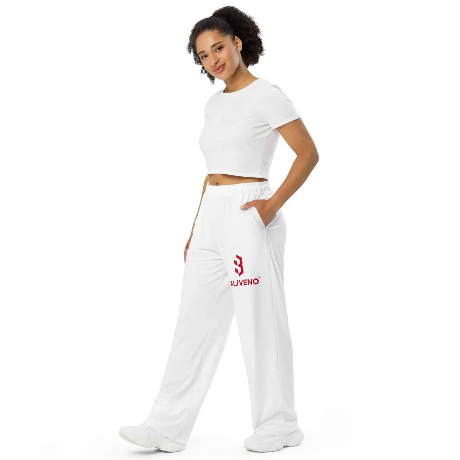 All-over printAll-over print wide-leg pantsUpgrade your loungewear with the trendy All-Over Print Wide-Leg Pants. These stylish knit pants combine the relaxed feel of sweatpants with a fashionable all-over pr[Bal]