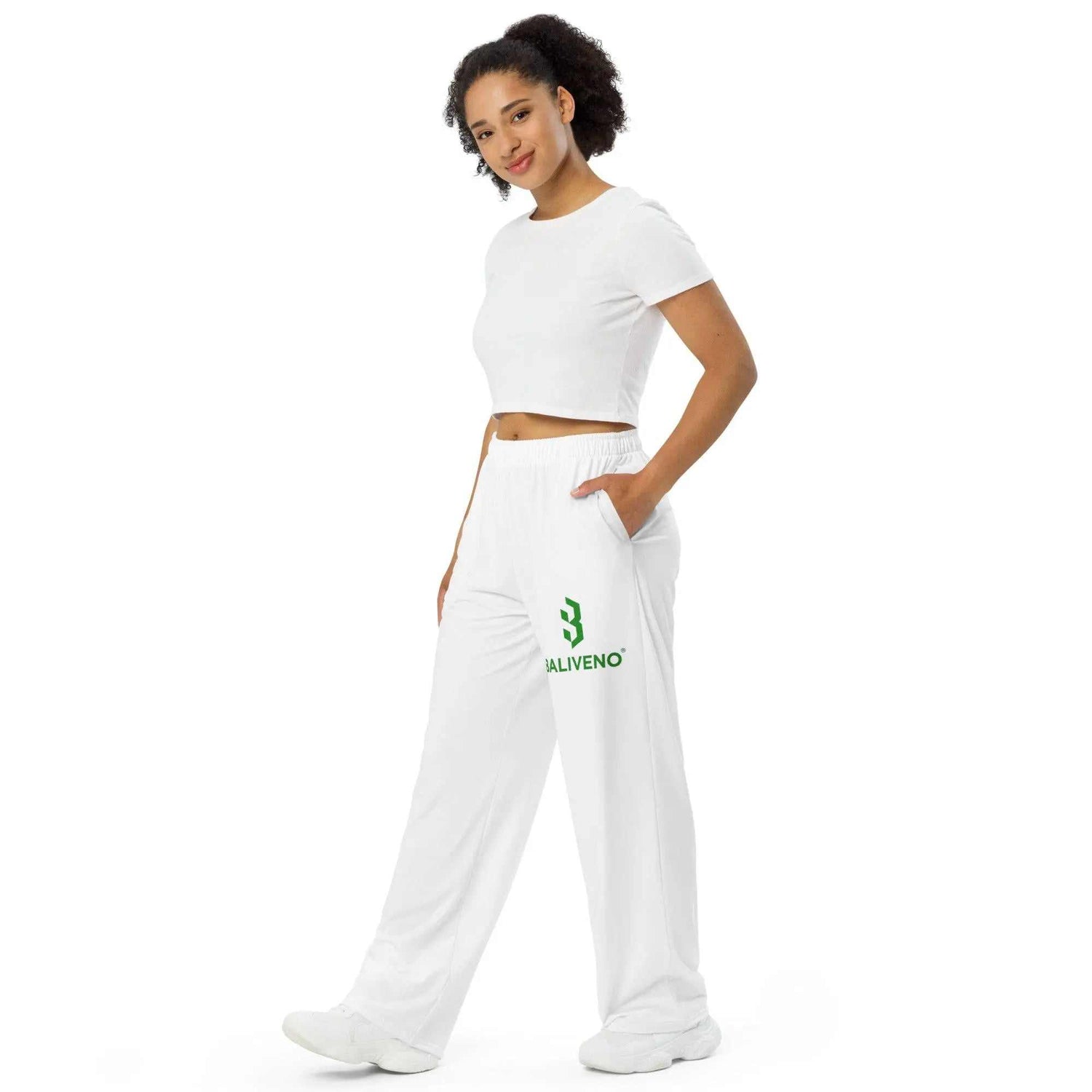 All-over printAll-over print wide-leg pantsUpgrade your loungewear with the trendy All-Over Print Wide-Leg Pants. These stylish knit pants combine the relaxed feel of sweatpants with a fashionable all-over pr[Bal]