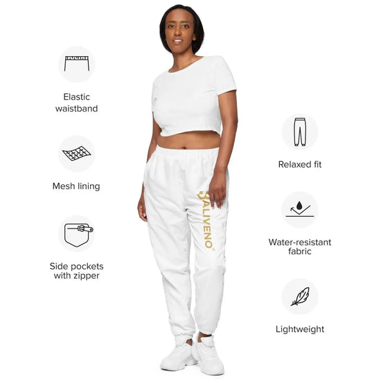 Unisex Track PantsUnisex track pantsIntroducing our Unisex Track Pants, your new essential piece for both workout sessions and streetwear styling. Crafted from 100% polyester, these pants offer a light[Bal]