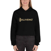 Baliveno CropBaliveno Crop HoodieMake a stylish statement in this trend-setting Baliveno Cropped Raw Hem Drawstring Hoodie. This modern take on the classic pullover features an edgy raw hem and adju[Bal]