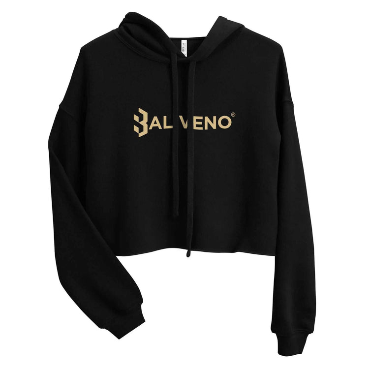 Baliveno CropBaliveno Crop HoodieMake a stylish statement in this trend-setting Baliveno Cropped Raw Hem Drawstring Hoodie. This modern take on the classic pullover features an edgy raw hem and adju[Bal]