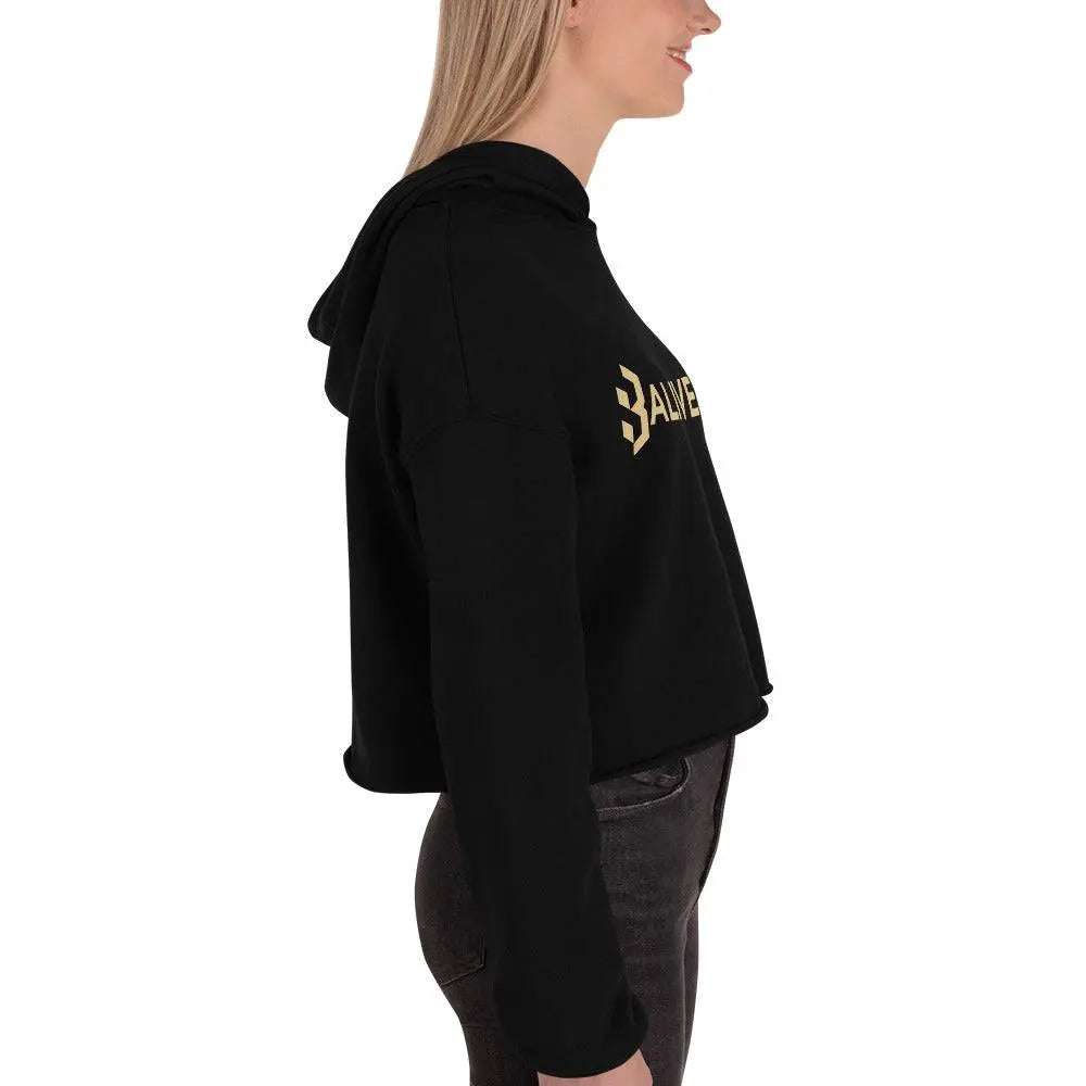 Baliveno CropBaliveno Crop HoodieMake a stylish statement in this trend-setting Baliveno Cropped Raw Hem Drawstring Hoodie. This modern take on the classic pullover features an edgy raw hem and adju[Bal]